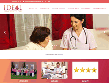 Tablet Screenshot of idealhomehealth.net